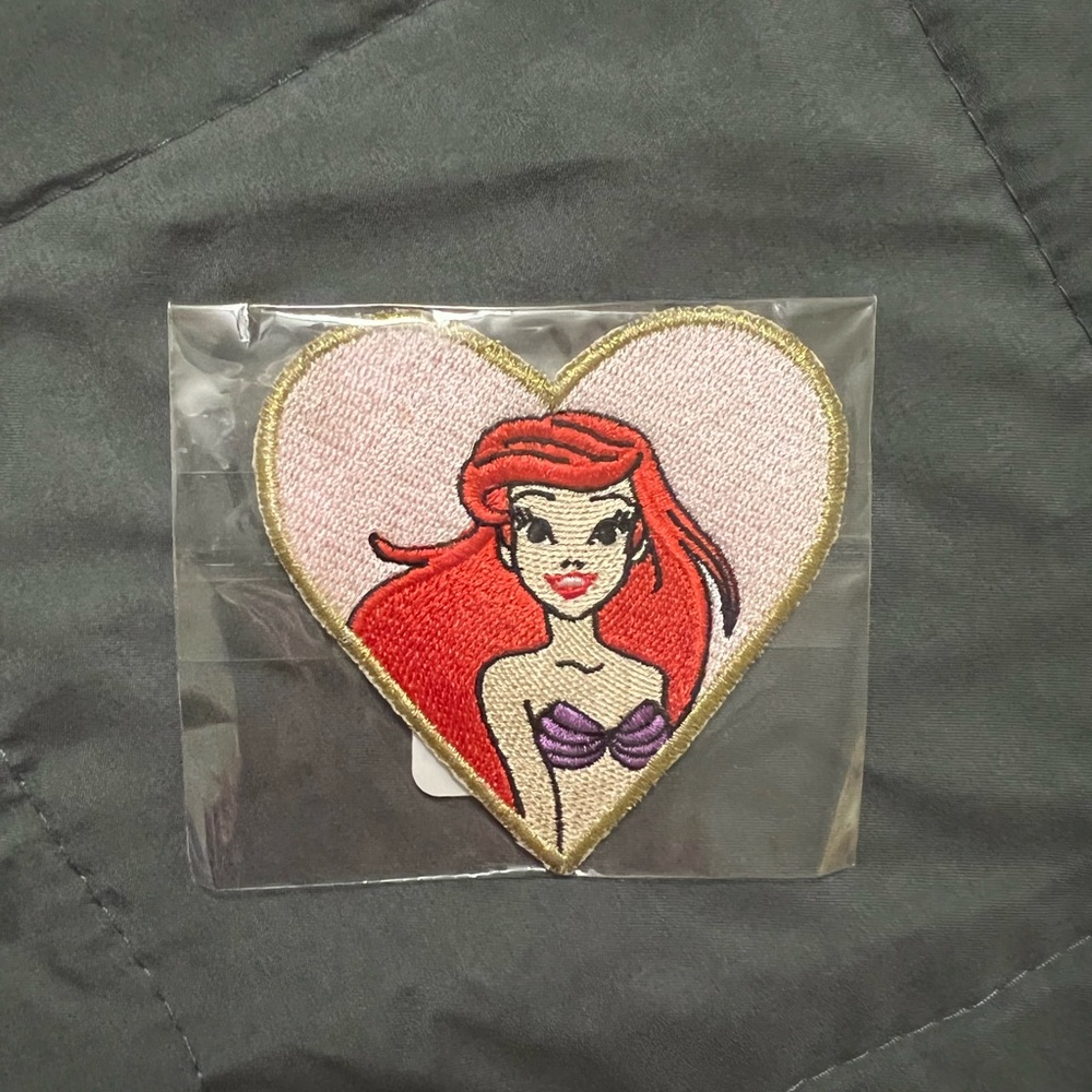 NWT Disney Princess Ariel Heart Patch